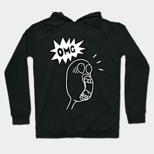 OMG funny shocked face Hoodie